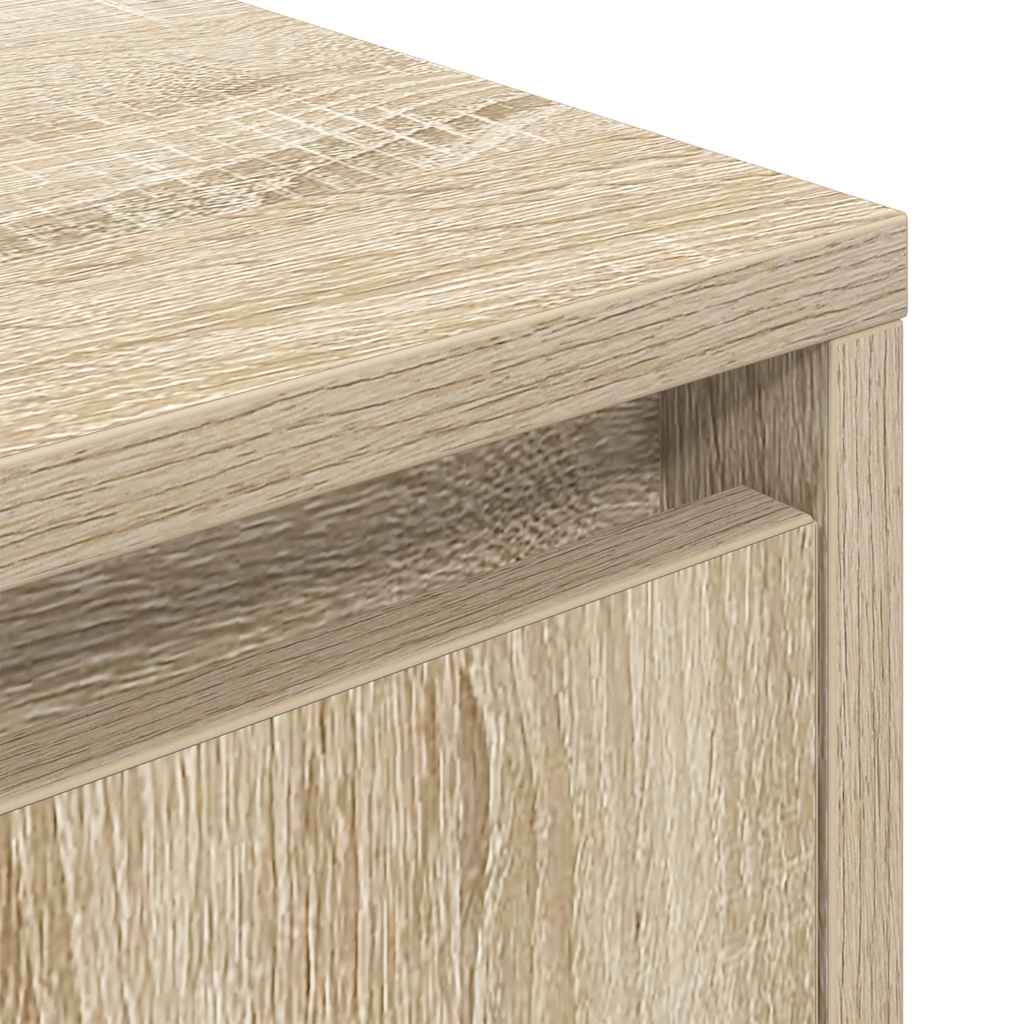 Nightstands with LED Lights 2 Pcs. Sonoma Oak 38x34x50 cm