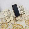 Wood Stand Bracket Hollow Cellphone Standing Desktop Phone Holder Women