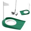 Indoor Outdoor Plastic Golf Putting Cup Practice Aids with Adjustable Hole White Flag