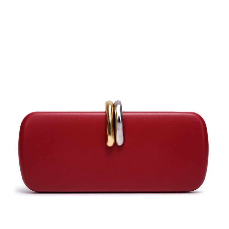 Elegant Box Clutch Ladies Evening Bags for Women Clip Bag Designer Handbags and Purses Shoulder Crossbody Bag Wedding Purses