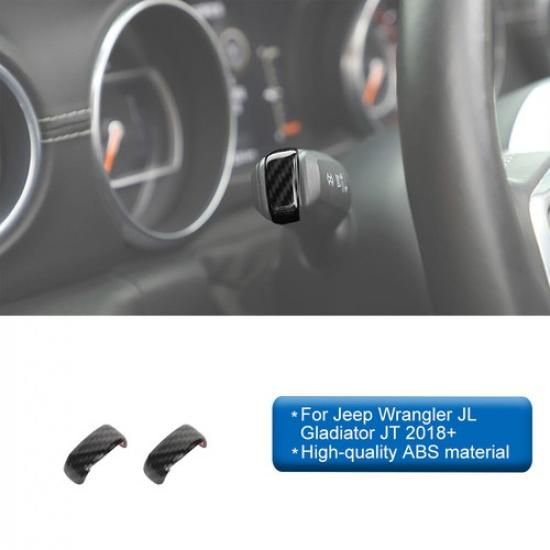 Комплект накладок на рулевое колесо из углеродного волокна для Jeep Wrangler JL JT 2018-