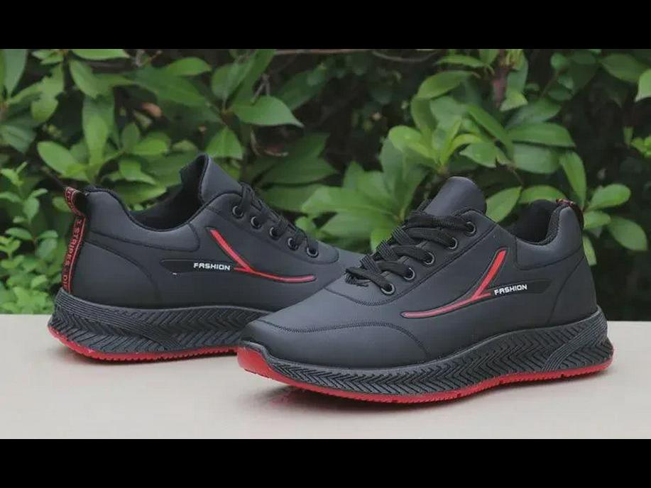 Men's Waterproof Leather Winter Running Shoes with Extra Warmth