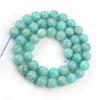 Бусины из натурального камня, натуральный амазонит, круглые бусины из камня для изготовления ювелирных изделий, 15 дюймов/нить, 6/8/10 мм