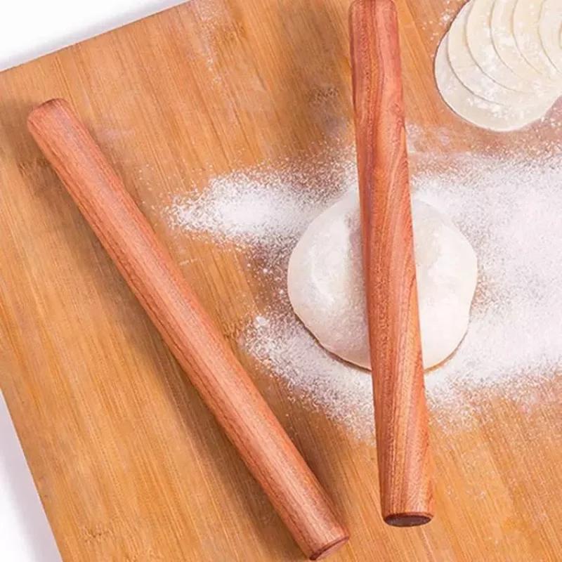 25/30 см Натуральная скалка без лака цельное дерево Для выпечки Пельменей Пирогов Выпечки Лапши Скалка из черного дерева Инструменты для выпечки