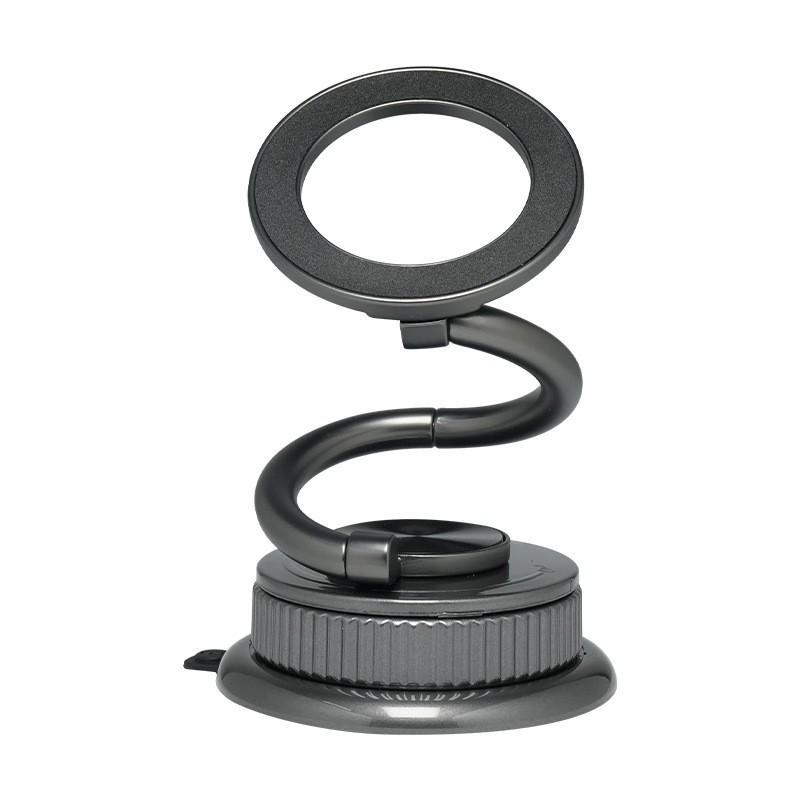 Universal Car Phone Holder With Vacuum Suction Cup 360 Rotation Magnetic Mount Flexible Foldable ABS Desktop Windshield Stand
