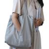Solid Nylon Totes Bag Versatile Large Capacity Overlarge Drawsting Bag Light Weight Casual Women's Commutting