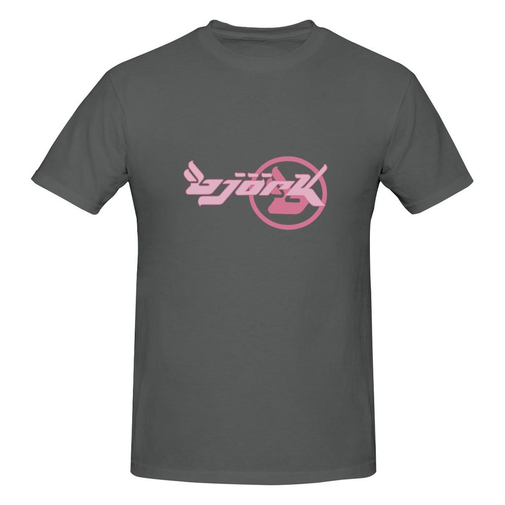 Vintage Bjork Y2k Homogenic Logo Crew Neck Tshirt Minimalist Artistic Versatile Inner Layer Cotton Tee