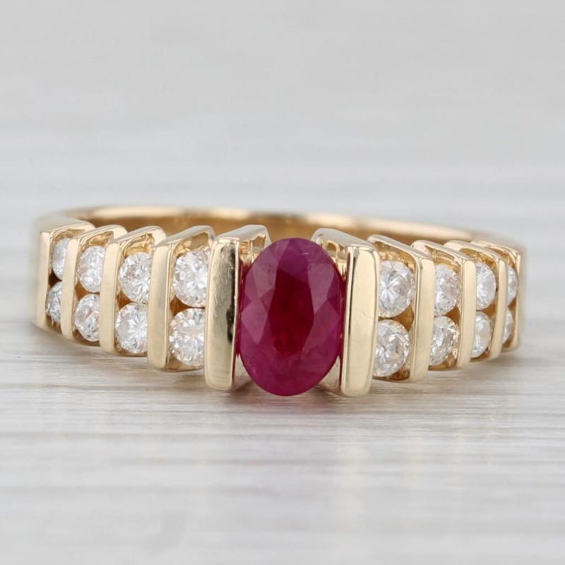 Classic Inlaid White Red CZ Women's Ring Trendy Gold Color Geometry Daily Wear Party Jewelry Anniversary Gift