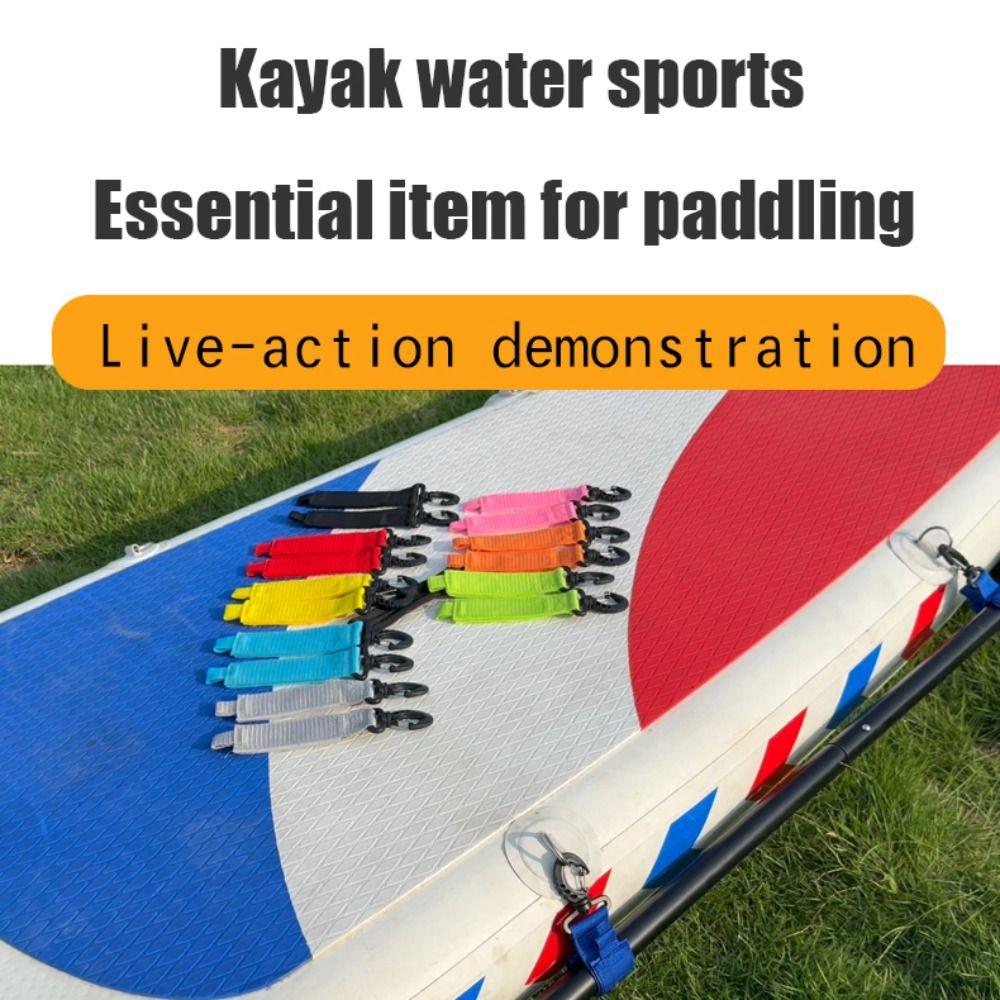 1 Pair Hook and Loop Paddleboard Paddle Holder Strap Rotatable Hook Paddle Clip Paddle Storage