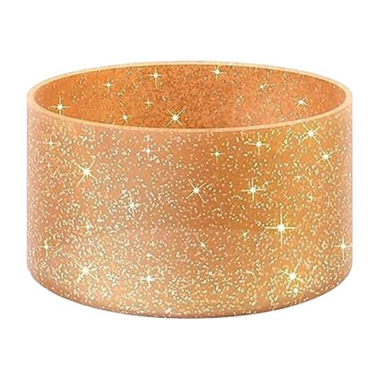 Silicone Cup Sleeve Glitter Anti-Slip Heat Insulation Cover Lightweight Water Bottle Pad