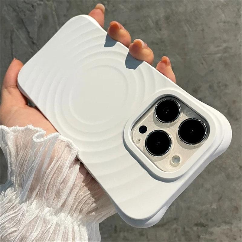 Роскошный жидкий силиконовый чехол с пульсацией для Magsafe, магнитный чехол с беспроводной зарядкой для iPhone 15 14 Plus 13 12 Pro Max, мягкий противоударный чехол