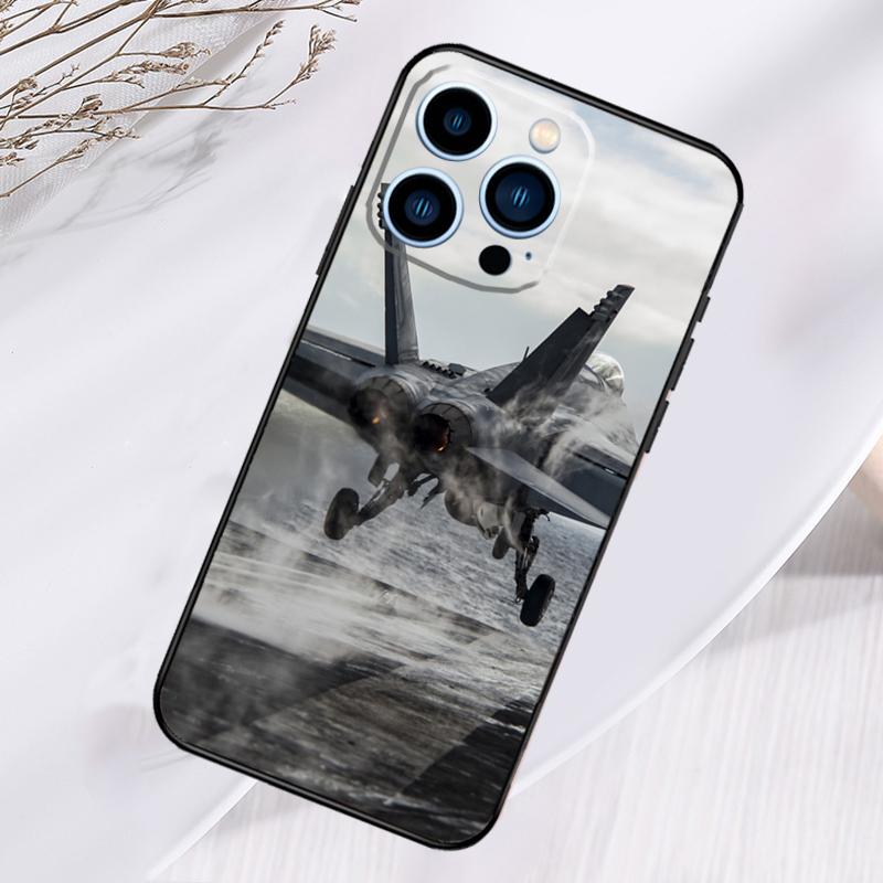 Чехол для телефона Истребитель Самолет Для iPhone 17 Air 16 15 14 13 11 12 Pro Max Plus 12 13 Mini 16e 17 Pro Max