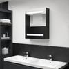 VidaXL LED Mirror Bathroom Cabinet Black 50x14x60 Cm 326480