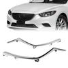 Grille Molding Chrome Trim Left & Right Side Front 2PCS For Mazda 6 2014-17