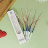 6 Pcs Curve Wedding Birthday Candle Party Cake Decoration Pencil Golden Paraffin Supplies DIY Bake Boy Girl Home Tools