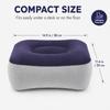 Thickened PVC Inflatable footrest, adjustable inflatable footstool Portable footrest for long-distance travel by plane or high-speed train Home