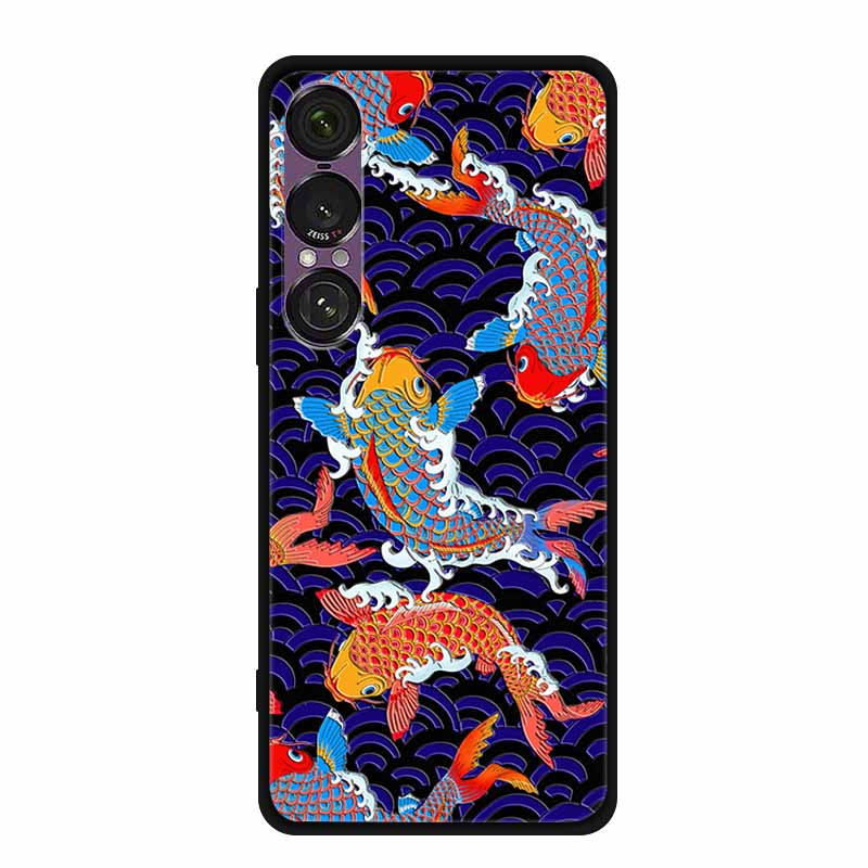3D Тисненый Чехол Для Sony Xperia 1 VII 5G Чехол Цветы ТПУ Мягкий Силикон Задняя Крышка Для Sony Xperia 1 VII 2025 Чехол для Телефона XQ-FS54