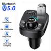 Car Hands-free Bluetooth Compaitable 5.0 FM Transmitter Car Kit MP3 Modulator Player Handsfree Audio Receiver 2 USB Fast Charger