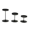 Candlestick Candle Base Candlestick Matte Disc Black Metal Iron Ornaments Wedding Decorations Candelabro Memory Candle Holders