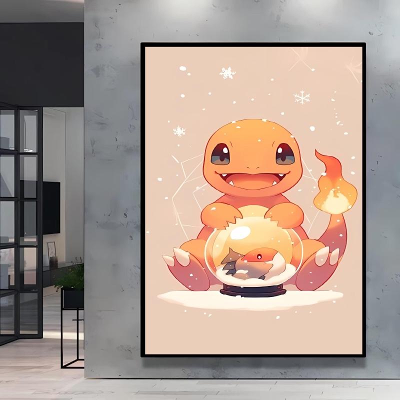 Anime Canvas Painting HD Prints Pikachu Posters Cartoon Character Picture Living Room Wall Decoration Christmas Gifts