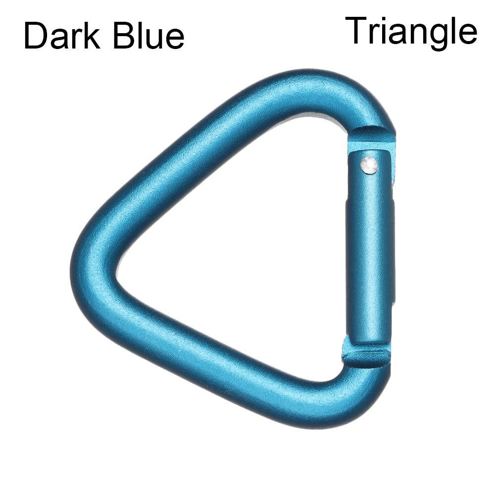 New Safety Multicolor Aluminium Climbing Button Buckle Keychain Alloy Carabiner Camping Hiking Hook