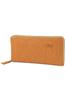 Long Wallet Round Zipper Genuine Leather Mustard [Dakota] Women's 30192-53