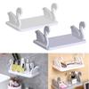 Punch Free Swan Storage Shelf Cute Closet Organizer Bathroom Kitchen Room Living Bracket