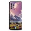 Pink Sunset Mountain Phone Case for Samsung Galaxy A55 A35 A17 A07 A15 A13 A25 A51 A71 A72 A73 A32 A52 A52S A41 Soft TPU Shell