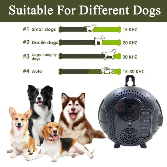 Anti Bark Device for Dogs Rainproof Bark Controller Intelligent Sensor Humanized Effective Barking Deterrent for Small Medium Large Dogs
