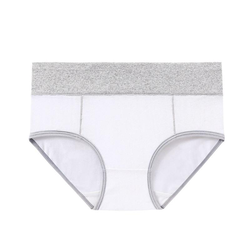 Minimalist Mid Waist Briefs Plus Plus Oversized Underwear with Cotton Lifting Buttocks Waist Cinching Triangle Panties for Women