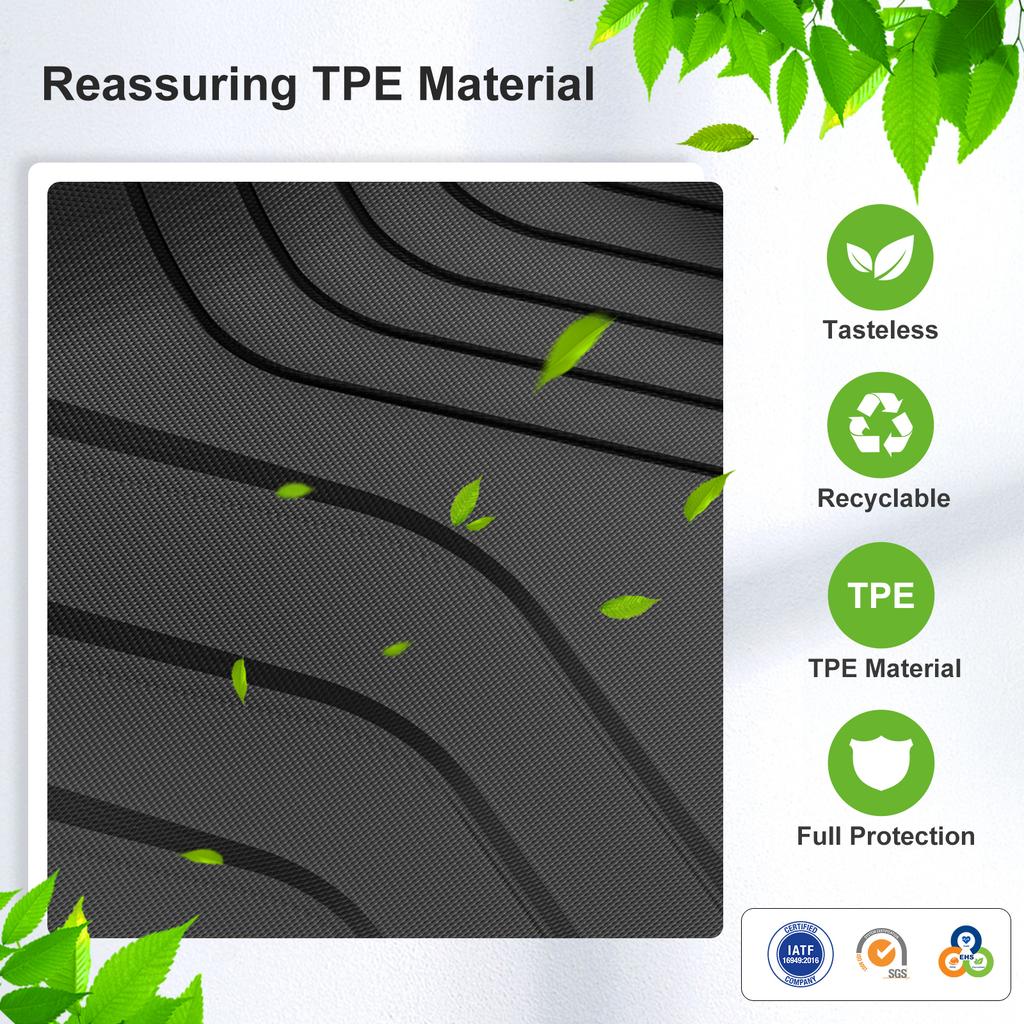 Smabee Left Drive for Haval Jolion 2021-2027 2WD Fuel Version TPE 3D Car Floor Mat All M Weather Waterproof Trunk Pad Accessories