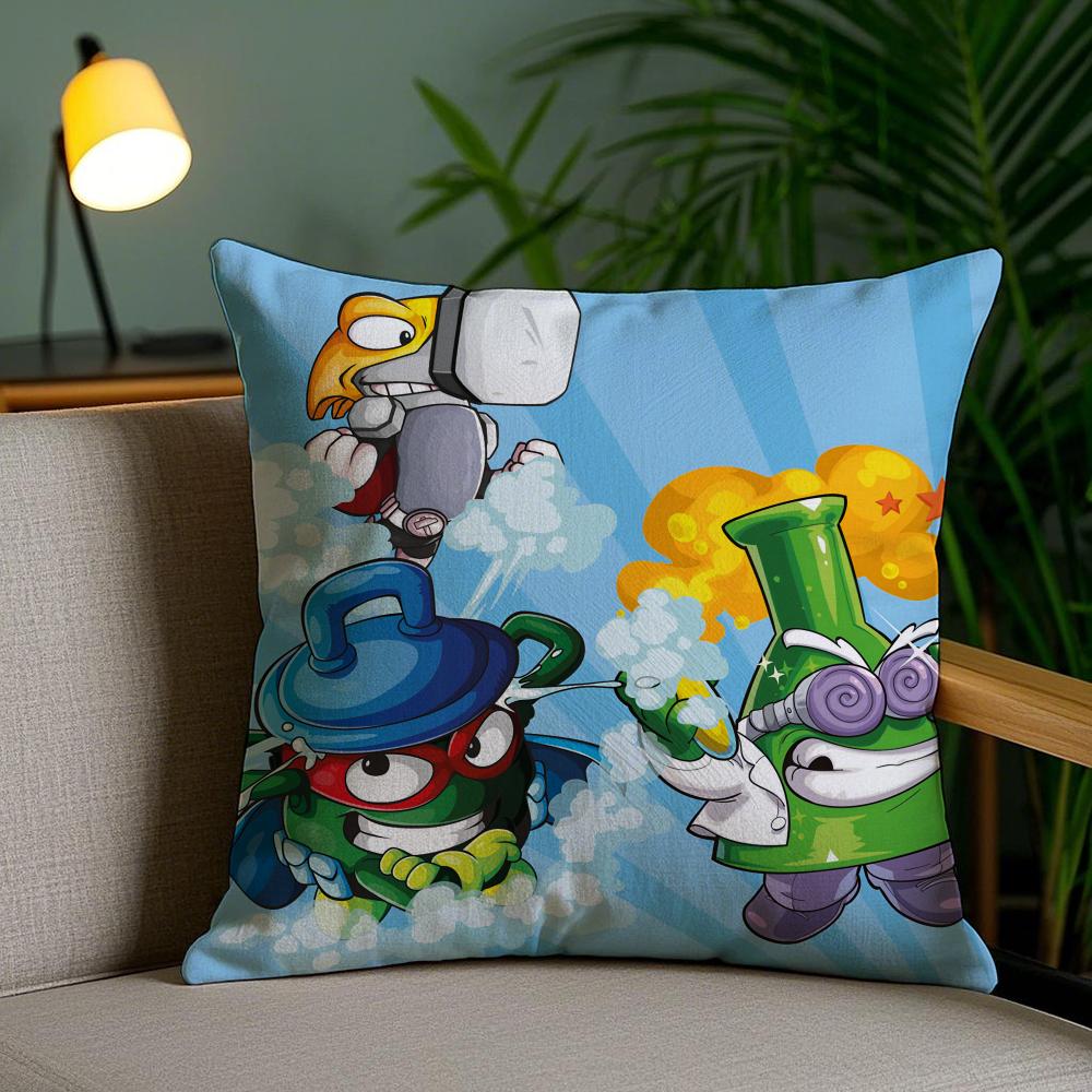 SSuper ZZings CARTOON Pillow Case Silky Elegant Comfort Sofa Bed Invisible Zipper