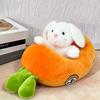 Мчащаяся морковка-кролик кукла маленький белый кролик плюшевая игрушка спящая кукла автомобиль ребенок подарок женщина