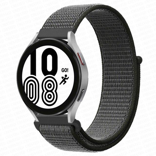 Band For Samsung Galaxy Watch 4 3 Classic 5 Pro Active 2/Gear S3 Nylon Loop Correa Bracelet Huawei Watch GT 2 3 Strap 22mm 20mm