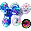 Светодиодный спиннер для пальцев, игрушка-антистресс, светящийся в темноте, для детей