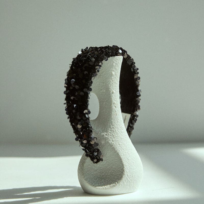 Элизабет Моментс Бархатная повязка на голову с пайетками