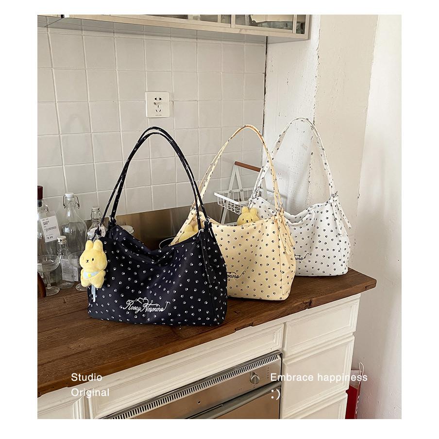 IELGY Large Capacity Canvas Commuter Tote Bag Casual Shoulder Bag