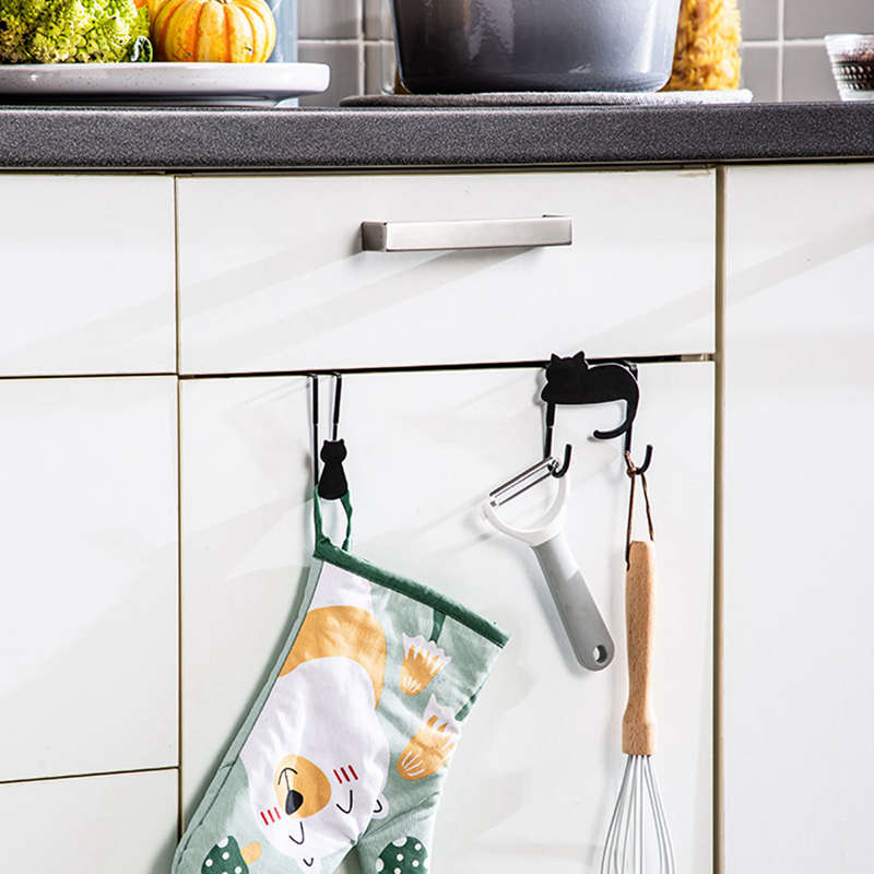 Вешалка для шкафа Милая кошка Без дырокола Вешалка для ящика Маленькая вешалка Вешалка для пальто