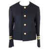 CELINE [Good condition/Domestic regular/22 year made] 2V75F6700 Spencer Captain Jacket 100% cashmere Spencer Captain Jacket 36 blackUsed
