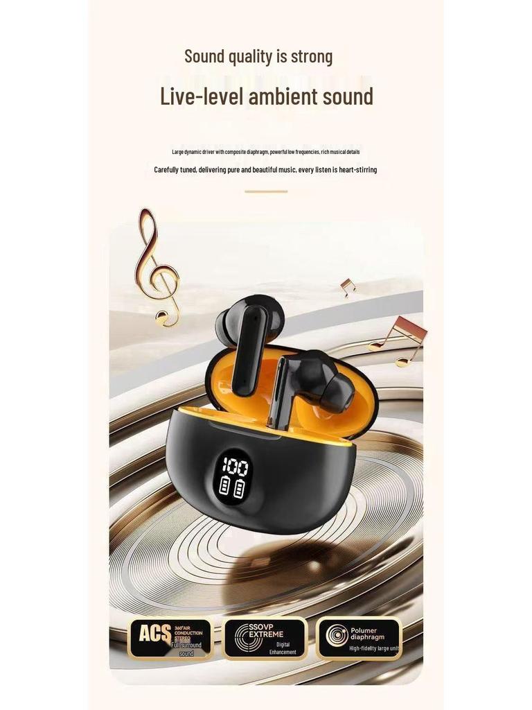 Беспроводные Bluetooth-наушники, лидеры продаж: Долгое время работы от батареи, Цифровой дисплей, Низкая задержка, Универсальная посадка для смартфонов
