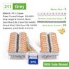 Din Rail Type VariousTerminal Block 211 Electrical Universal Quick Wire Connector Conductor Connection With Number strip Set