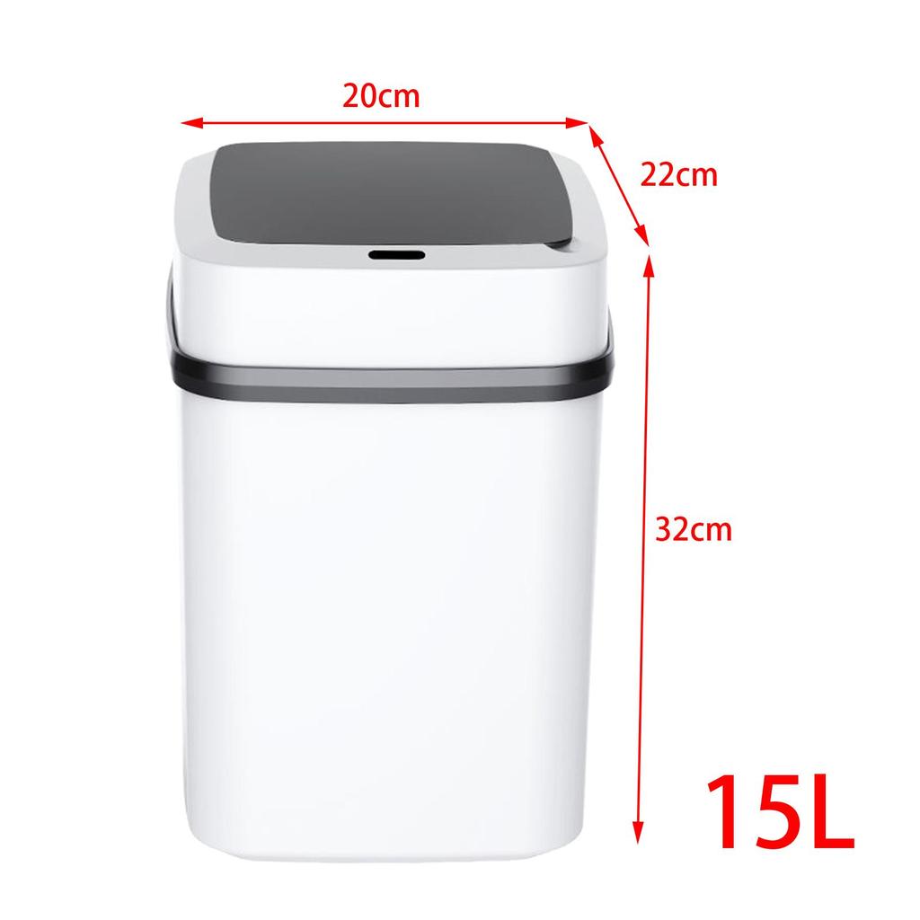 Automatic Garbage Can Bucket Practical Large Capacity Multipurpose Mute Dustbin with Lid for