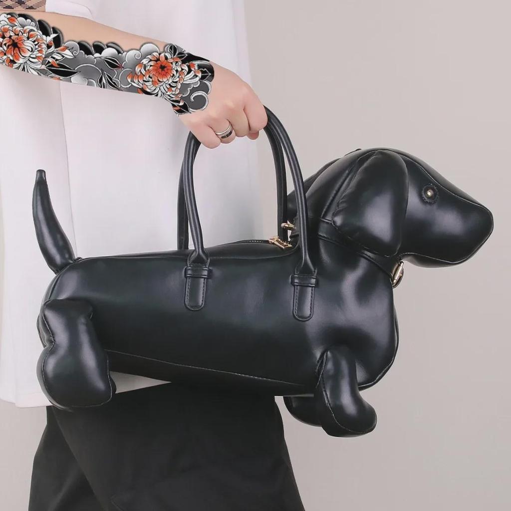 2025 Модная Милая Сумочка-Собака-Колбаска: Большая вместимость, мягкая кожаная сумка через плечо