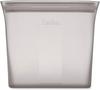 Zip Top Silicone Bag Storage Container Japanese Bag Sandwich 710ml Microwave Cooking Dishwasher Safe Gray ZipTop [Genuine Product]