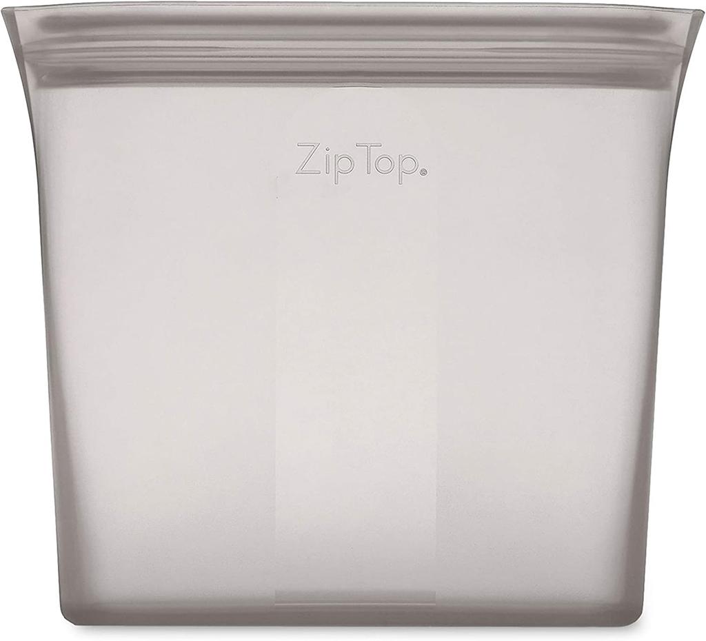 Zip Top Silicone Bag Storage Container Japanese Bag Sandwich 710ml Microwave Cooking Dishwasher Safe Gray ZipTop [Genuine Product]