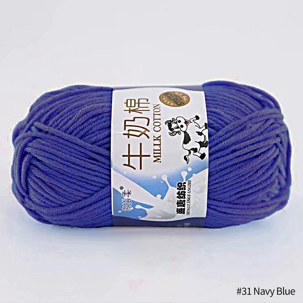 FEIJIEAST 50 г/рулон молочно-хлопковой пряжи, 5-слойная нить для ручного вязания, мягкие теплые хлопковые нитки «сделай сам», детская шерсть для ручного вязания крючком, пряжа