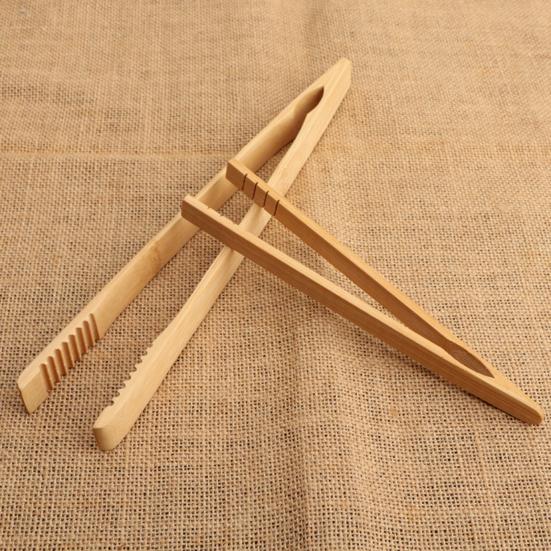 Bamboo Toast Tongs for Cooking Food Clips Bacon Bread Tongs Kitchen Tongs