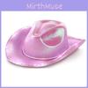 Halloween Cosplay Led Cowboy Hat With Colorful Lights For Party Costume Dress Up