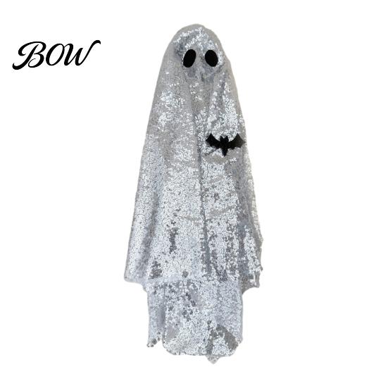 Durable Lawn Goose Outfit Halloween Ghost Costume, Porch for Outdoor Spooky Statue Decor, Holiday Garden Clothing, Funny Yard Ornament Theme Accessory