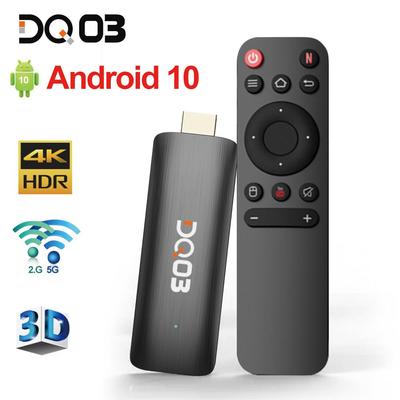 DQ03 Mini TV Stick Android 10 Smart TV Box с четырехъядерным процессором 1 ГБ 8 ГБ 2 ГБ 16 ГБ Поддержка 4K H.265 Dual Wifi